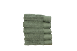 Luxe gastendoekjes 700 gram 40 x 60 cm Legergroen - Army Green