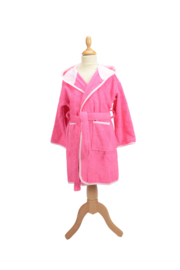 Kinderbadjas met capuchon Roze - Lichtroze
