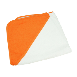 Babycape Wit-Oranje 75 x 75 cm