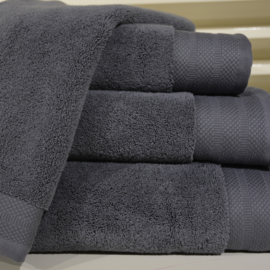 Luxe handdoeken Donkergrijs 700 grams 60 x 110 cm