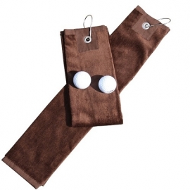 Golfhanddoek de Luxe Bruin 014.50 Chocolate Brown