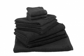 Handdoekenset Zwart 350 gram
