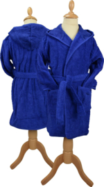 Kinderbadjas met capuchon Koningsblauw