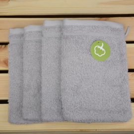 Organische washandjes 16 x 21 cm Grijs - 600 gram