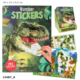 Dino World Stickeren op nummer