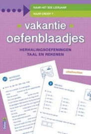 Vakantie oefenblaadjes - naar groep 7