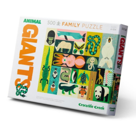 Crocodile Creek Familiepuzzel Animal Giants