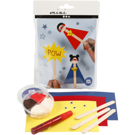Mini Creative Kit IJsstokjesfiguren- Super hero