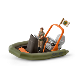 Schleich Rubberboot met Ranger