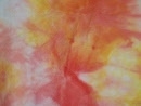 Geel/oranje/wit 20x15 cm.