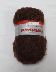 Puppengarn donkerbruin