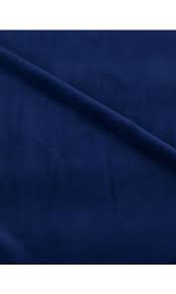 blauw velours 50 x 70 cm.