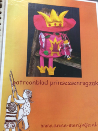 Patroonblad Prinsessenrugzak