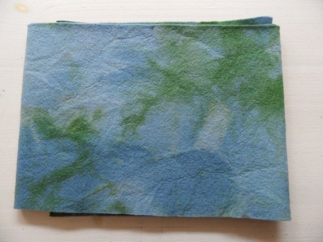 blauw groen 30 x 20 cm.