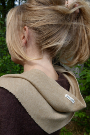 Bybjor Merino Wool Large Scarf "Khaki-Melange"