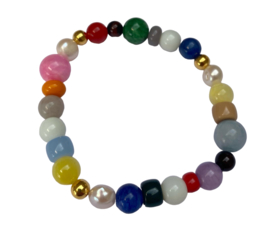 Bybjor Colorful Pearl & Bead Bracelet