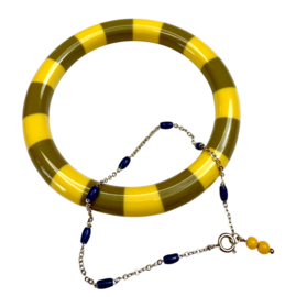 Bybjor Cobalt & Tube Bracelet