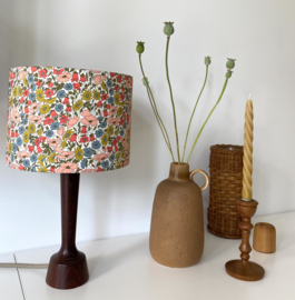 Liberty Colorful Flowers & Dark Wood Lamp