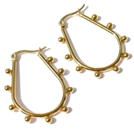 Kugler Golden Hoop Earrings