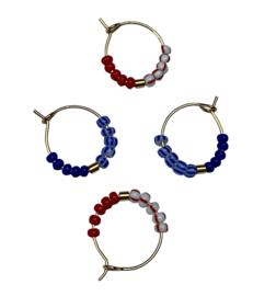Bybjor Stripe & Color Hoop Earrings
