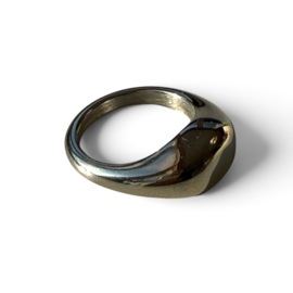 Bybjor Bold Organic Shape Silver Ring