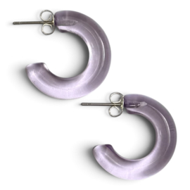Bybjor Colorful "Resin" Hoop Earrings Set