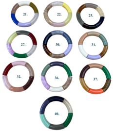 Bybjor Colorful Rainbow Bracelet Collection