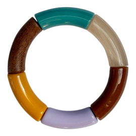 Bybjor "Color & Wood" Rainbow Bracelet Collection 10