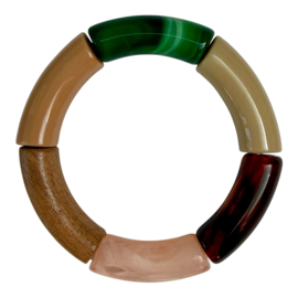 Bybjor "Color & Wood" Rainbow Bracelet Collection 06