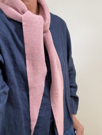Bybjor Merino Wool Large Scarf "Vintage Pink-Melange"