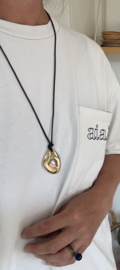 Bybjor Organic Shape Golden Charm Necklace