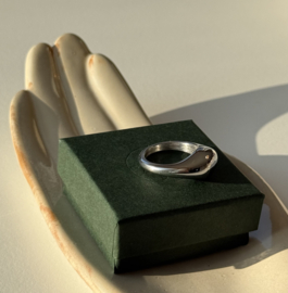 Bybjor Bold Organic Shape Silver Ring