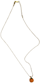 Bybjor Orange Golden Necklace