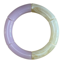 Bybjor Sunny Sorbet Rainbow Bracelet Strawberry Mist