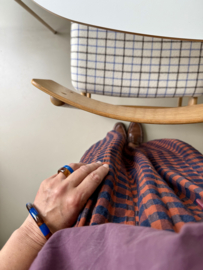 Bybjor Autumn Stripe Bangle Bracelet Blue-Brown