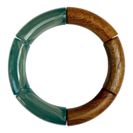 Bybjor "Color & Wood" Rainbow Bracelet Collection 01