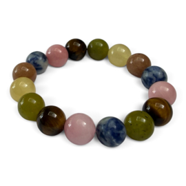 Bybjor Chunky Crystals Colorful Bracelet