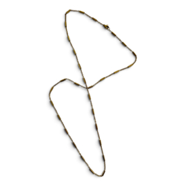 Bybjor Golden Tube & Chain Necklace