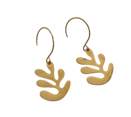 Bybjor "La gerbe" Golden Earrings