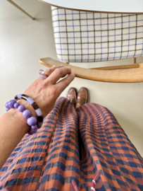 Bybjor Autumn Stripe Bangle Bracelet Lila-Brown