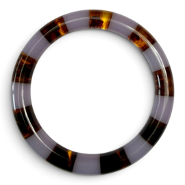 Bybjor Autumn Stripe Bangle Bracelet Lila-Brown