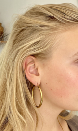 Bybjor Big Hoop Golden Earrings