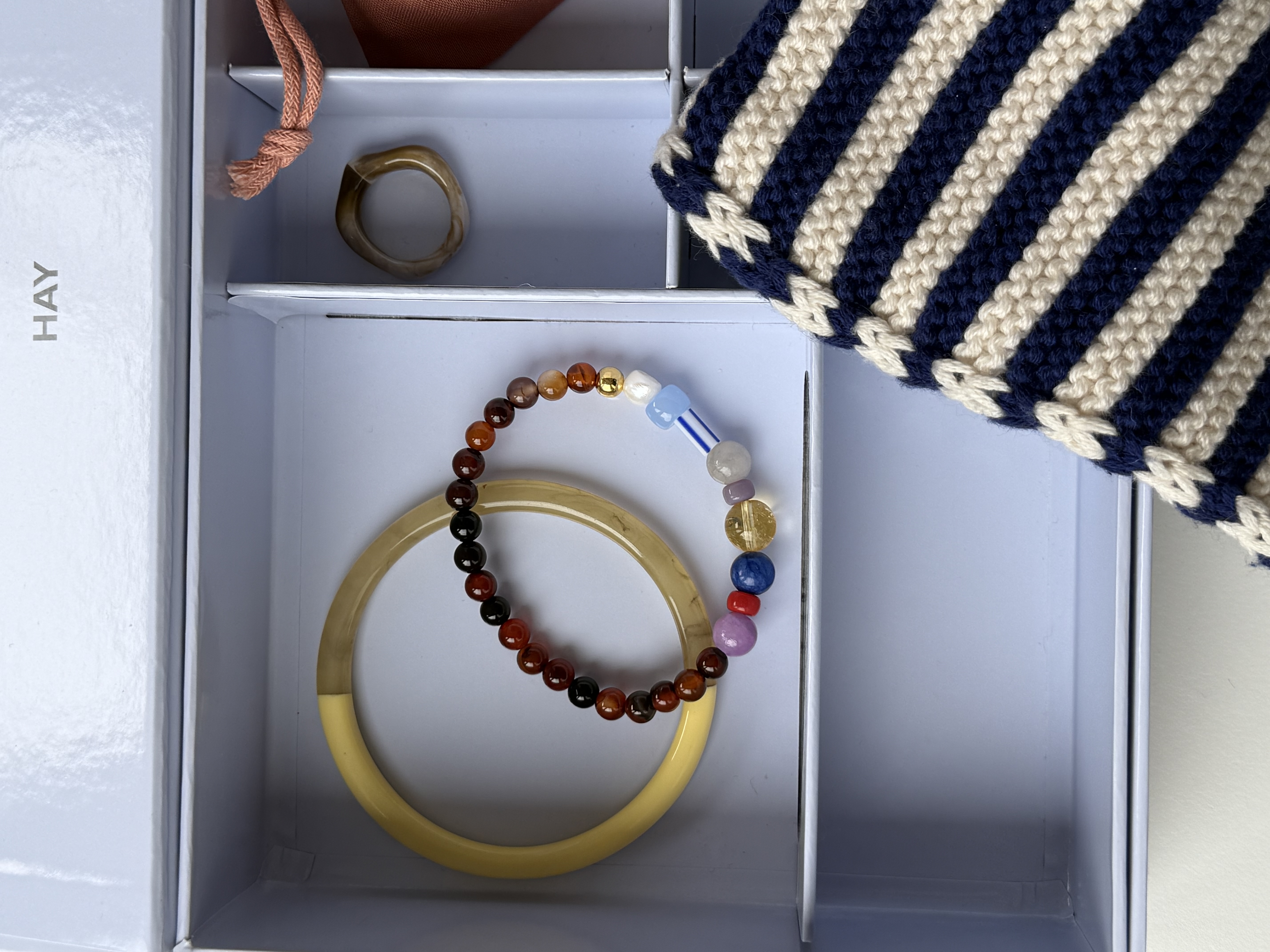Bybjor Colorful Pearl & Agate Bracelet