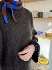 Bybjor Merino Wool Chunky Stripe Mini Scarf