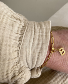 Bybjor Golden Charm & Chain Bracelet