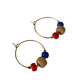 Bybjor Colorful Glass charm Earrings