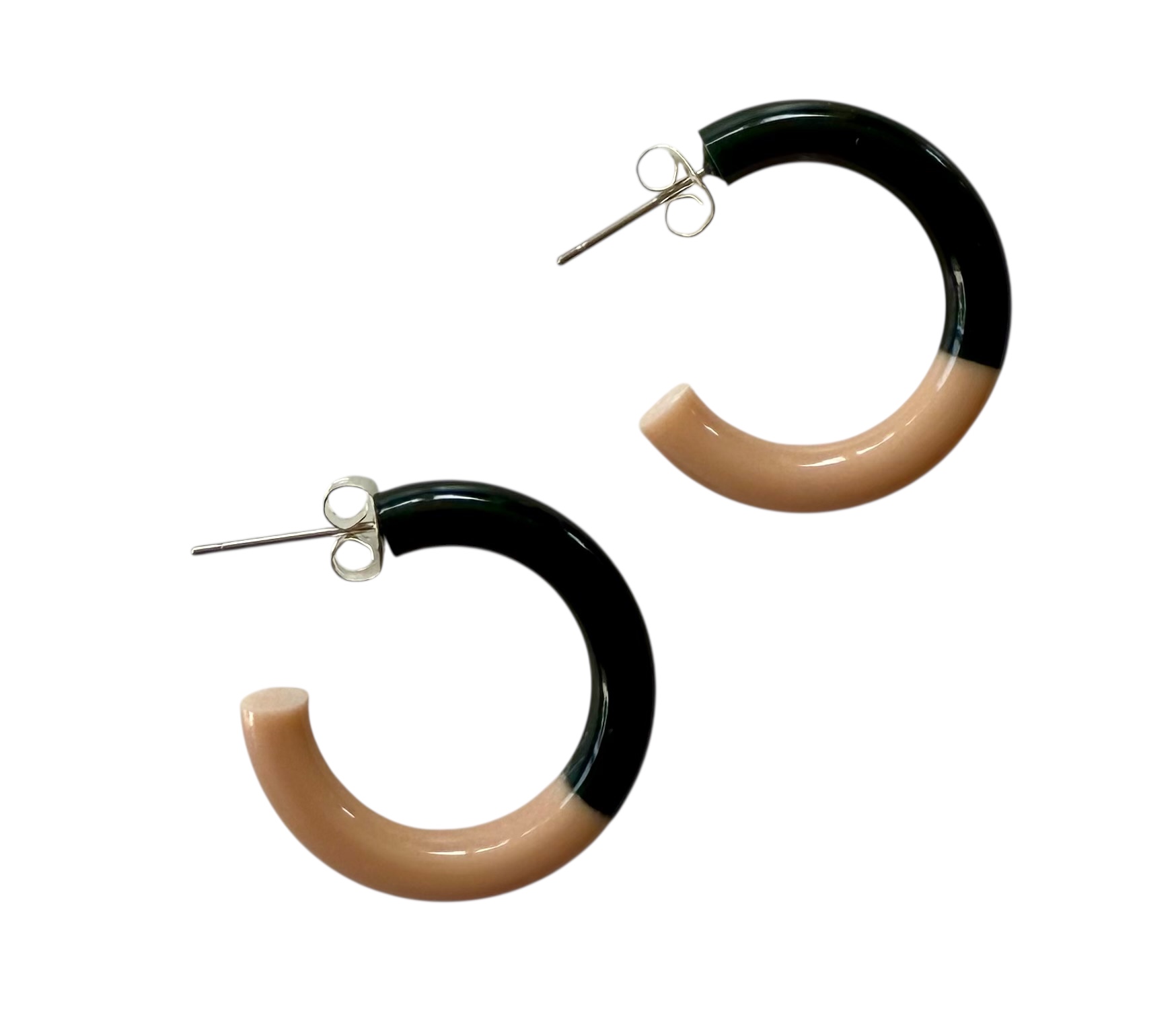 Bybjor Duo Color Hoop Earrings
