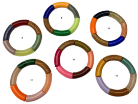 Bybjor Color & Wood Rainbow Bracelet Collection