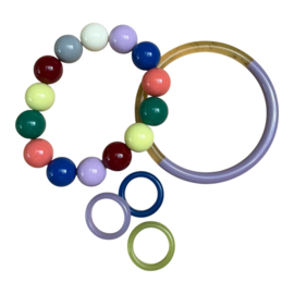 Bybjor Colorful "Pair & PoP" Ring