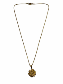 Golden Flower Power Necklace